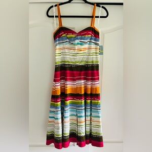 Suzy Chin For Maggy Boutique Multicolored Dress